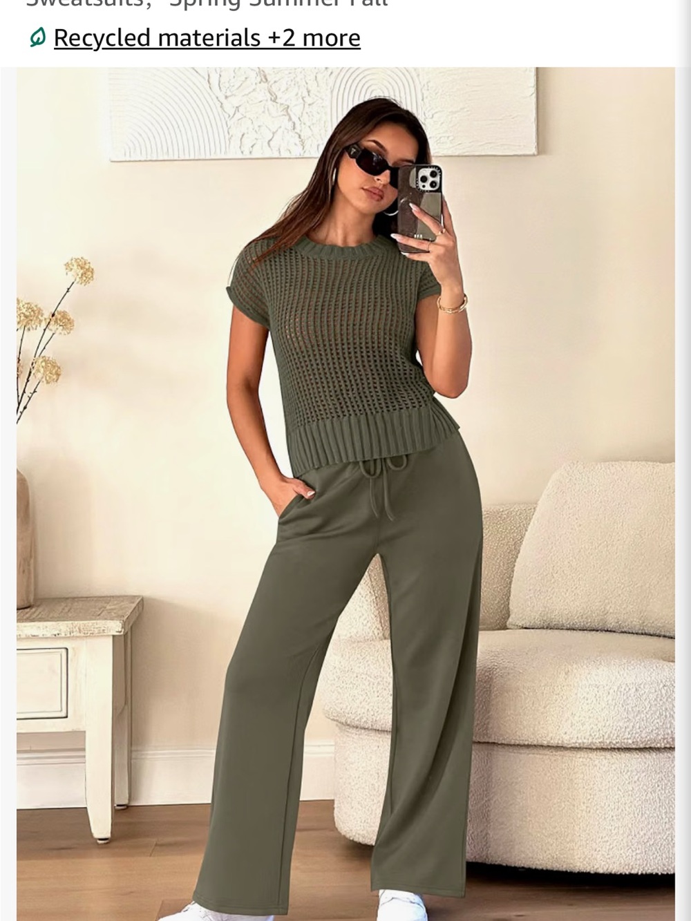 Olive Wide-Leg Drawstring Pants - Women's Casual Lounge